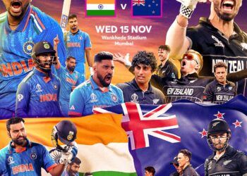 IND vs NZ Semi Final: இன்னும் சற்று நேரத்தில்! இறுதிப்போட்டிக்கான யுத்தத்தில் இந்தியா – நியூசிலாந்து! ரசிகர்கள் பேரார்வம்!