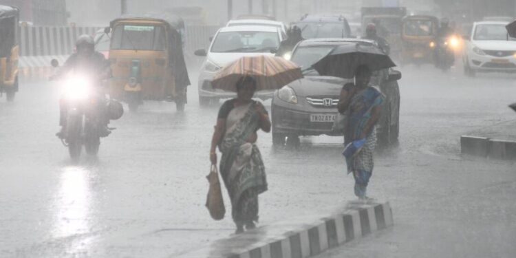 Cyclone Michaung: தண்ணீர் நகரமாக மாறும் தலைநகரம்! சென்னையில் விடாமல் பெய்யும் மழை!