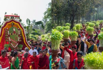 ஈஷாவில் தைப்பூசத் திருவிழா; முளைப்பாரியால் செய்யப்பட்ட லிங்க பைரவி உருவத்துடன் பக்தர்கள் பாதயாத்திரை